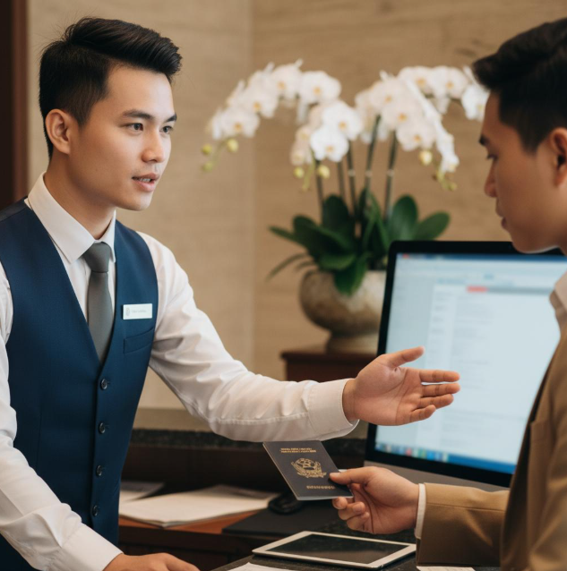 Một quy trình check-in nhanh chóng, chính xác sẽ giúp khách cảm thấy được chào đón và tin tưởng vào chất lượng dịch vụ của khách sạn.