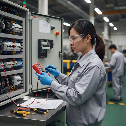 Công việc bảo dưỡng kỹ thuật chuyên sâu đòi hỏi sự tỉ mỉ và kiến thức chuyên môn vững vàng.