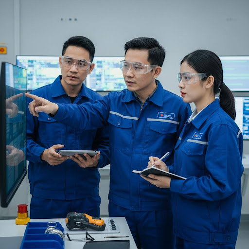 Phối hợp làm việc nhóm là chìa khóa để giải quyết các vấn đề kỹ thuật phức tạp và nâng cao hiệu quả.