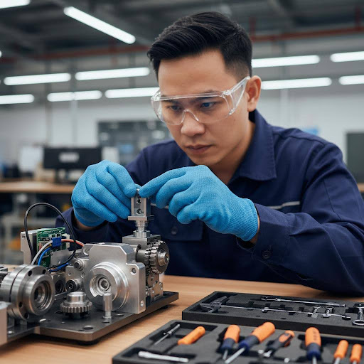 Sự tỉ mỉ và chính xác là phẩm chất cốt lõi của người thợ lắp ráp cơ khí trong kỷ nguyên công nghiệp 4.0.