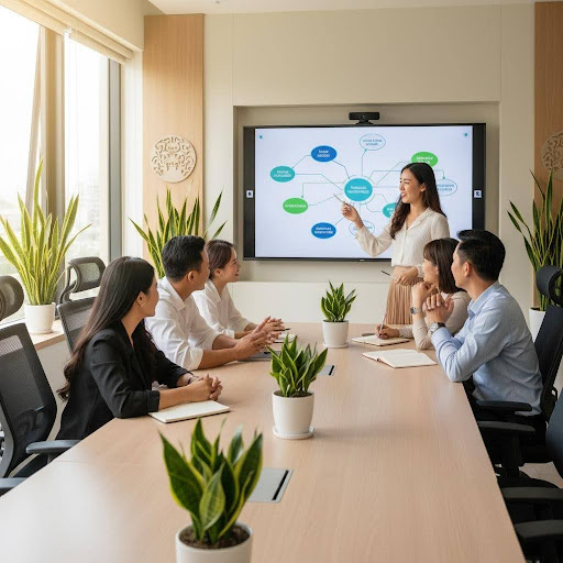 Làm việc nhóm và hợp tác là những kỹ năng mềm quan trọng, thúc đẩy sự sáng tạo và hiệu quả trong mọi chiến dịch marketing.
